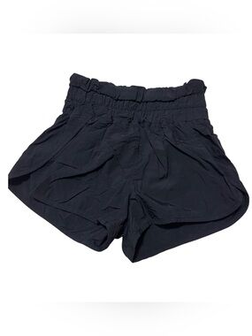 Zenana Outfitters Black High-Waist Paperbag Shorts